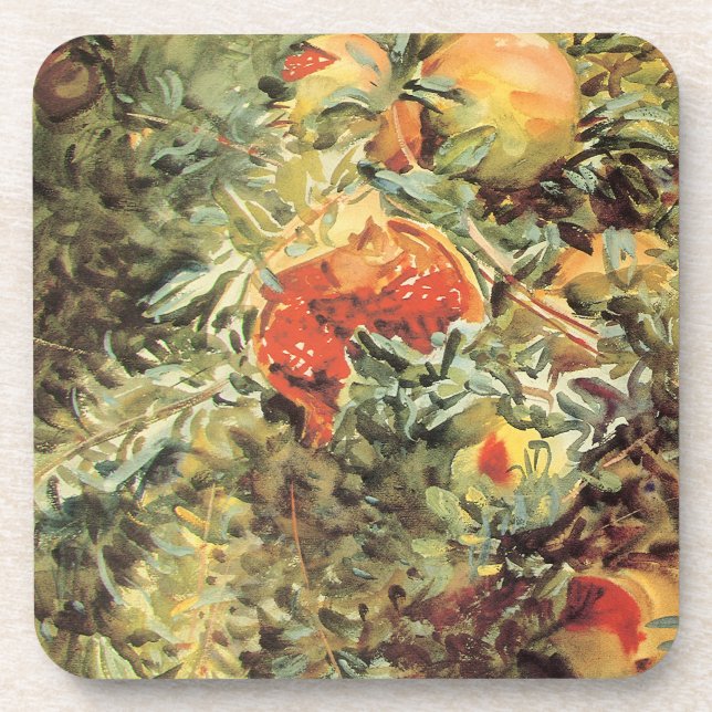 Pomegranates II by John Singer Sargent Coaster (Front)