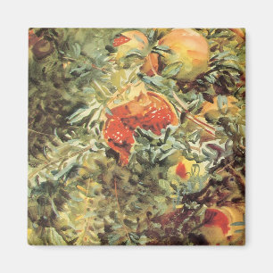 Pomegranates II by Sargent, Vintage Garden Art Magnet