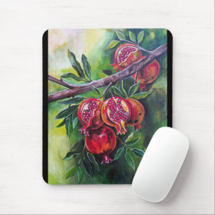 Pomegranates of the Autumn Harvest by Alfred Fox Mouse Mat