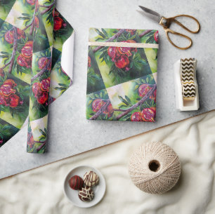 Pomegranates of the Autumn Harvest by Alfred Fox Wrapping Paper