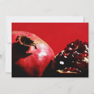 Pomegranates on Red