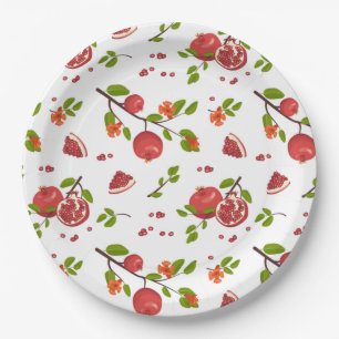 Pomegranates Paper Plate