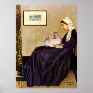 Pomeranian 4 - Whistlers Mother Poster