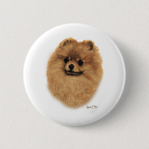 Pomeranian 6 Cm Round Badge