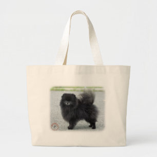 Pomeranian 9R042D-47 Large Tote Bag