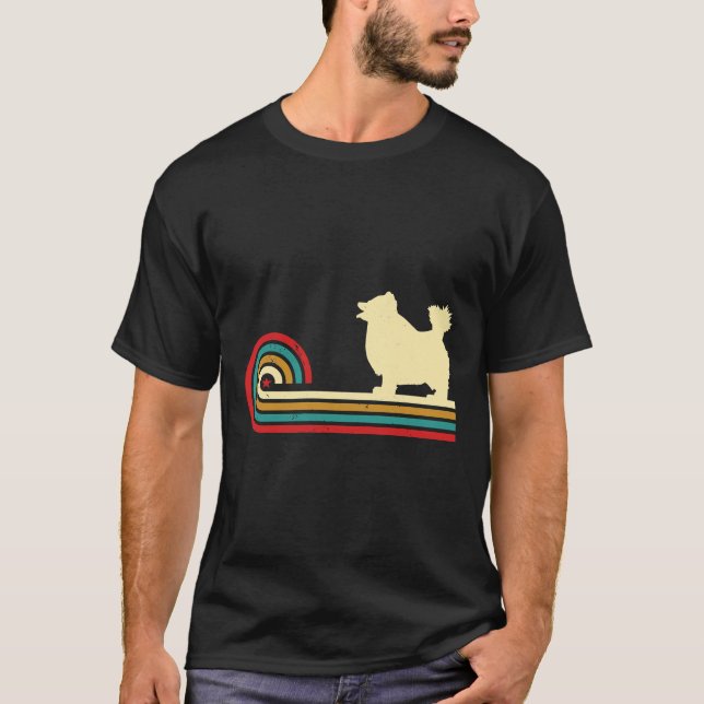 Pomeranian Aesthetic Retro Pomeranian Dog Animal P T-Shirt (Front)