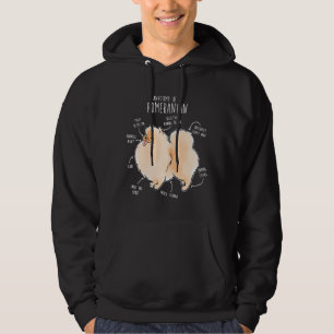 Pomeranian Anatomy Hoodie