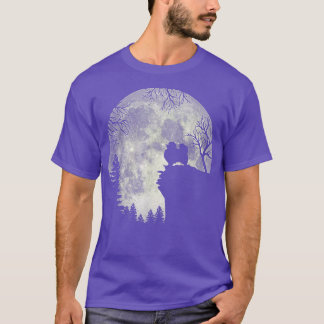 Pomeranian And Moon Halloween  T-Shirt