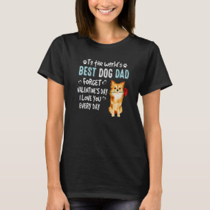 Pomeranian Best Dog Dad Valentines Day Puppy T-Shirt