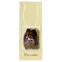Pomeranian Black and Tan Painting Original Dog Art