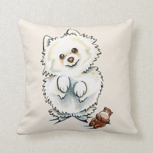 Pomeranian Boo Boo Cushion