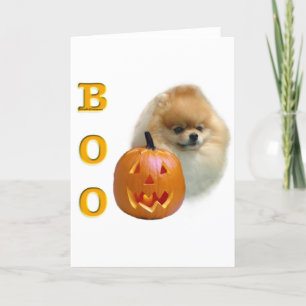 Pomeranian Boo Card