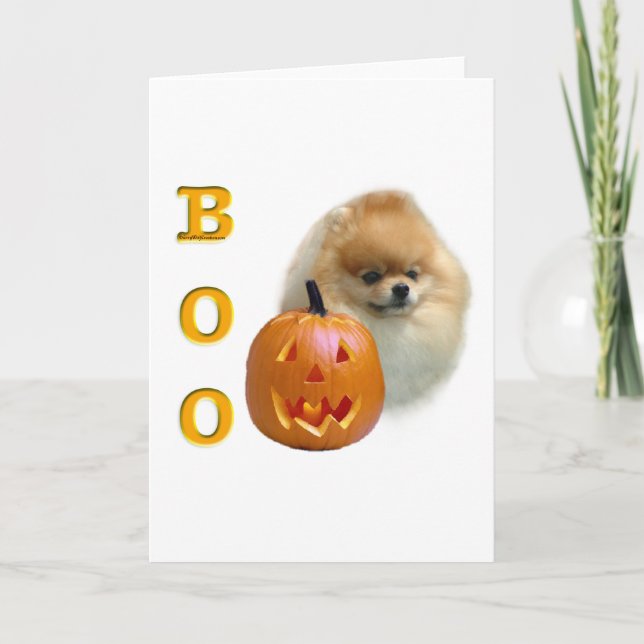 Pomeranian Boo Card (Front)