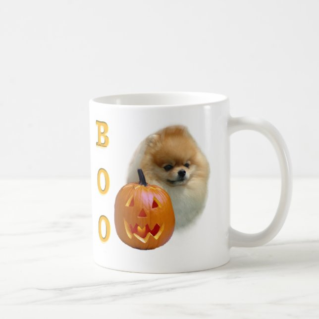 Pomeranian Boo Coffee Mug (Right)