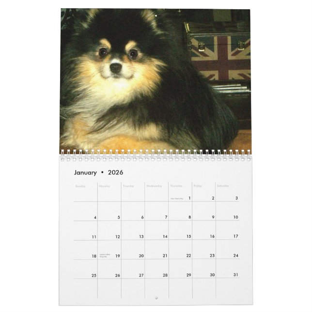 Pomeranian Calendar (Jan 2026)