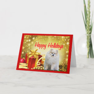Pomeranian  Christmas Card Gift