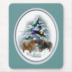 Pomeranian Christmas Gifts Mouse Mat