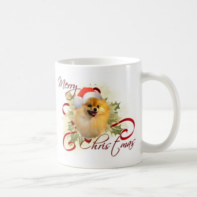 Pomeranian Christmas Mug (Right)