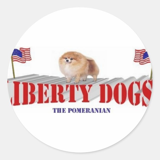 Pomeranian Classic Round Sticker (Front)