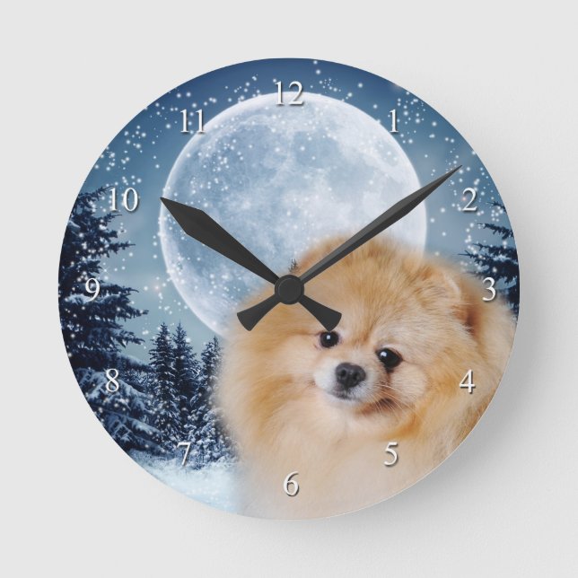 Pomeranian Clock (Front)
