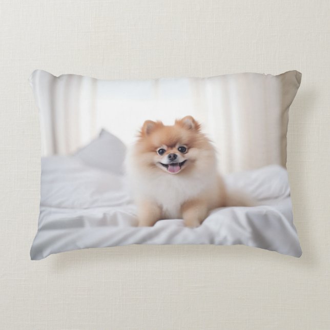 Pomeranian Companion Decorative Cushion (Front)