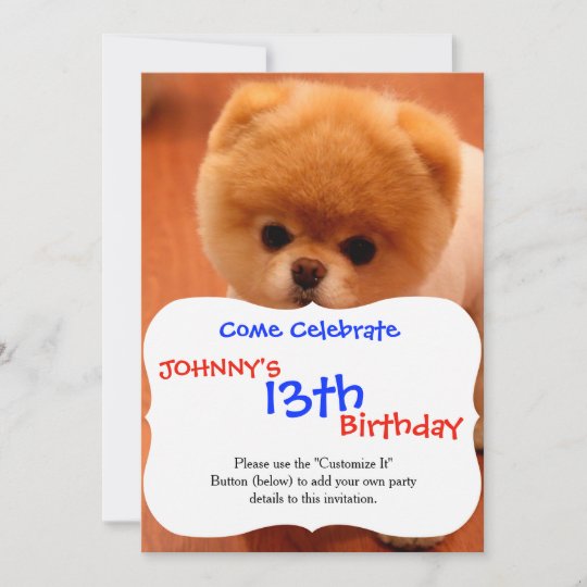 Pomeranian Cute Puppies Spitz Pom Dog Pom Puppies Invitation Zazzle Co Uk