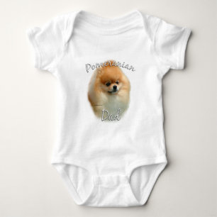 Pomeranian Dad 2 Baby Bodysuit