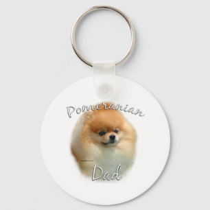 Pomeranian Dad 2 Key Ring