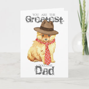 Pomeranian Dad Card