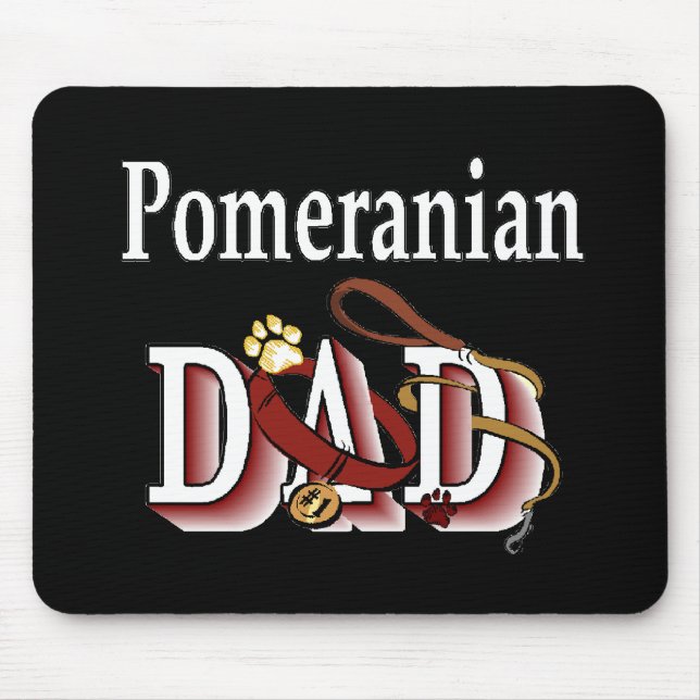 Pomeranian Dad Gifts Mouse Mat (Front)