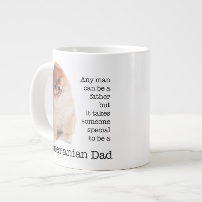 Pomeranian Dad Jumbo Mug (Front Left)