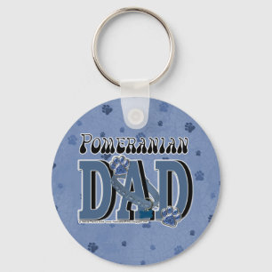 Pomeranian DAD Key Ring