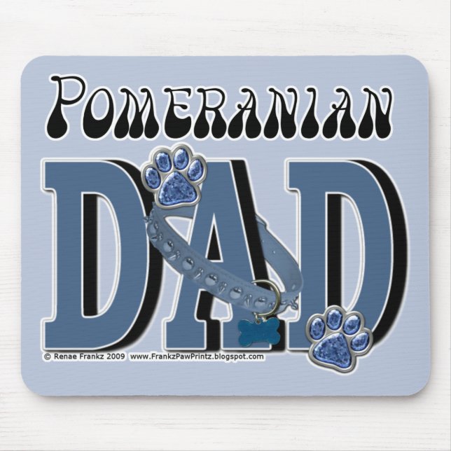 Pomeranian DAD Mouse Mat (Front)