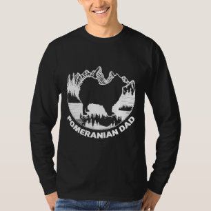 Pomeranian Dad Papa Daddy Pom Father T-Shirt