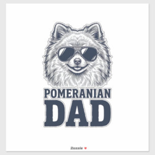Pomeranian Dad Vintage Engraving Dog Lover Design_
