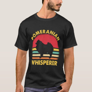 Pomeranian Dad Whisperer Gif Dog Dad Best Pomerani T-Shirt