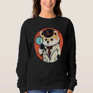Pomeranian Detective Funny Dog Mystery Sweatshirt