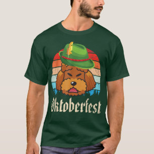 Pomeranian Dog Bavarian Lederhosen Costume Happy O T-Shirt