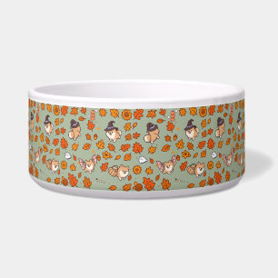 Pomeranian Dog Bowl Cute Halloween Kawaii Pet Feed