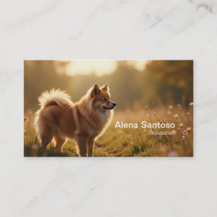 Pomeranian Dog Business Card