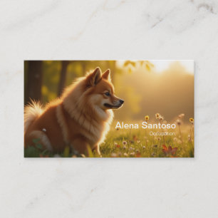 Pomeranian Dog Business Card