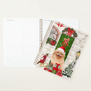 Pomeranian Dog Christmas Planner