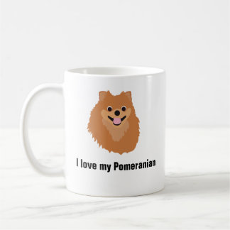 Pomeranian Dog Coffee Mug - I love my Pomeranian
