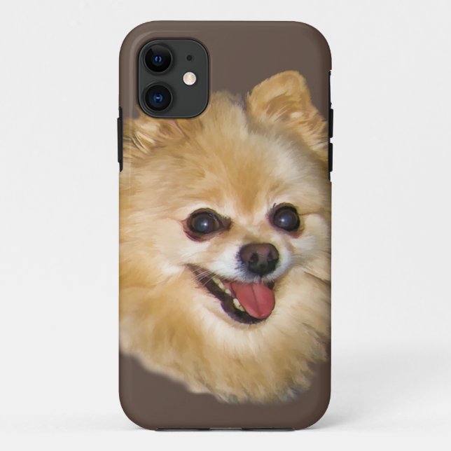 Pomeranian Dog Customisable Case-Mate iPhone Case (Back)