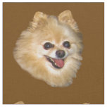 Pomeranian Dog Customisable Fabric
