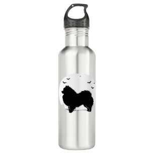 Pomeranian Dog – Halloween Moon Silhouette Classic 710 Ml Water Bottle