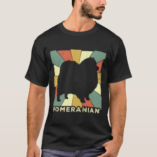 Pomeranian Dog Lover Retro Vintage T-Shirt