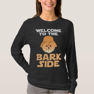 Pomeranian Dog Lovers Funny Bark Side Graphic Anim T-Shirt