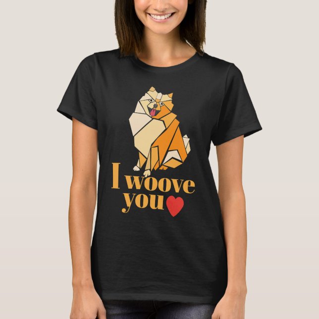 Pomeranian Dog Lovers T-Shirt (Front)