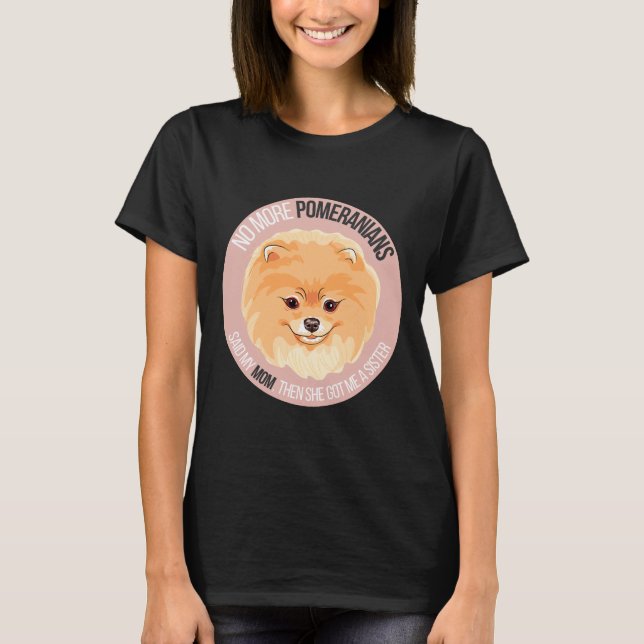 Pomeranian Dog Meme Sticker T-Shirt (Front)